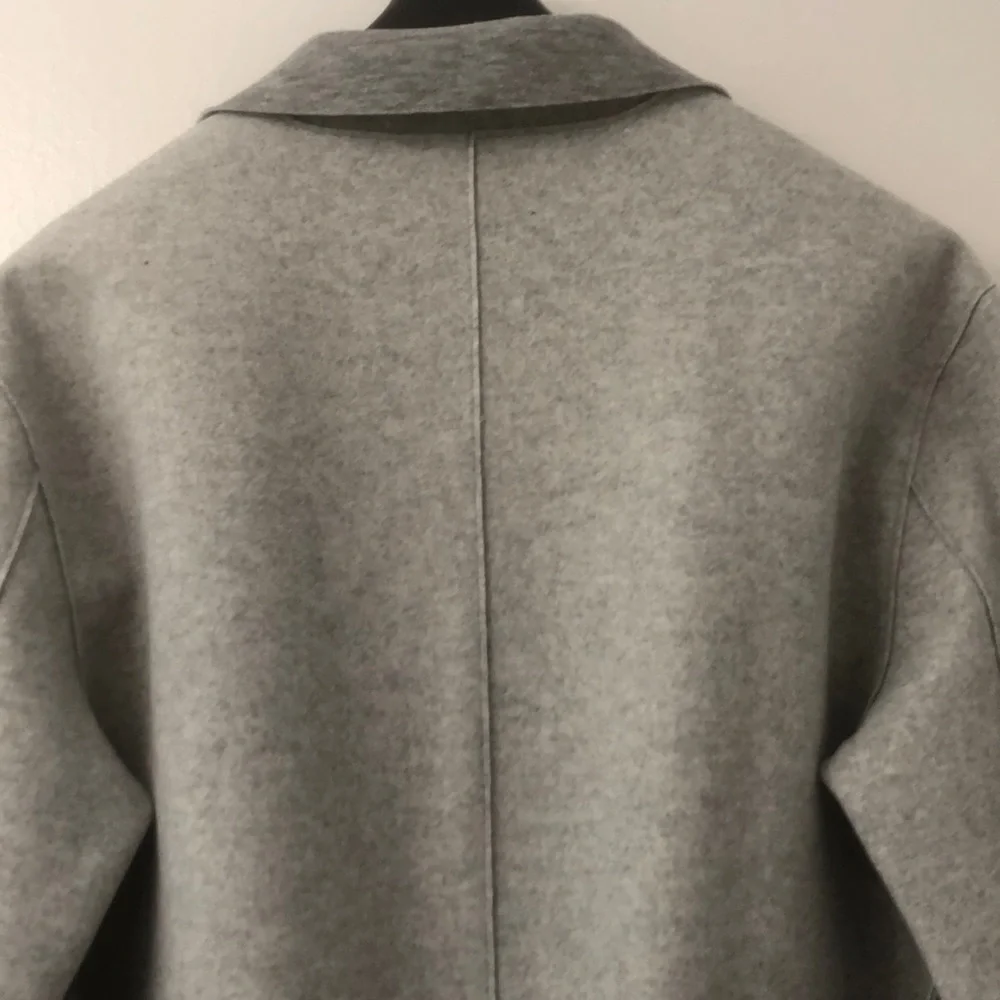 Double Breasted Knit Jacket Heather Grey Bernardo - Picture 5 of 10